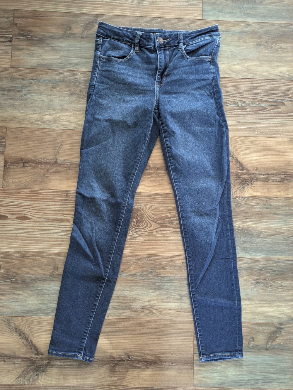 American Eagle Outfitters Next Level Stretch Jegging Denim Jeans 12 Extra Long